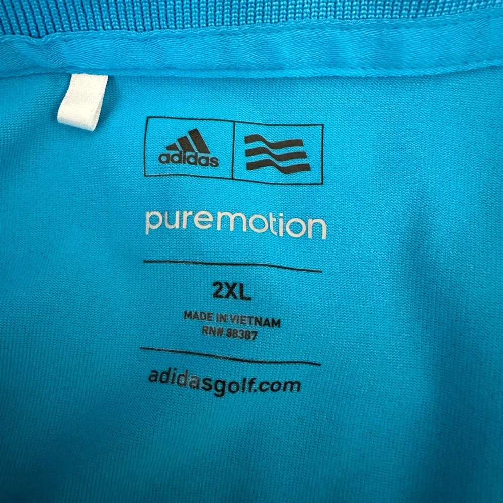 Adidas Men's Blue Polo Shirt Sz 2 Xl